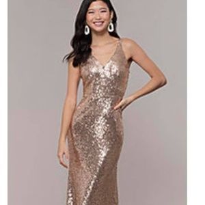Gold Sequin Dress